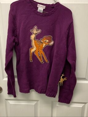Vintage Disney Purple Bambi Crewneck Sweater